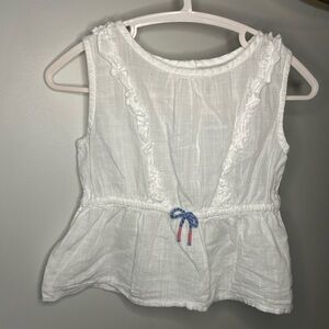 6 For $10 Joe Fresh White Baby Top 12-18 Months
